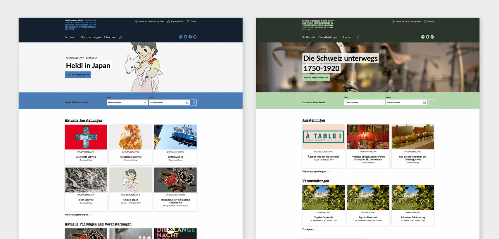 Webseiten des Landesmuseums und des Château de Prangins.