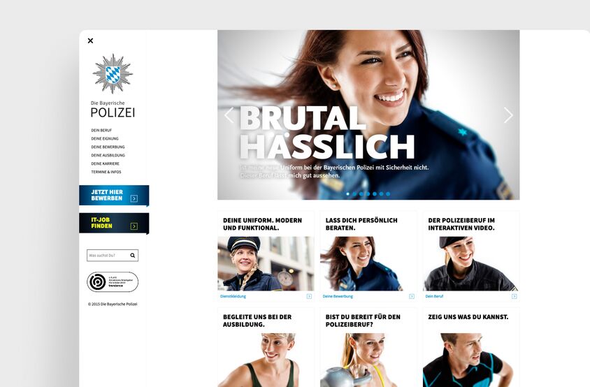 Bayrische Polizei - Webseite 