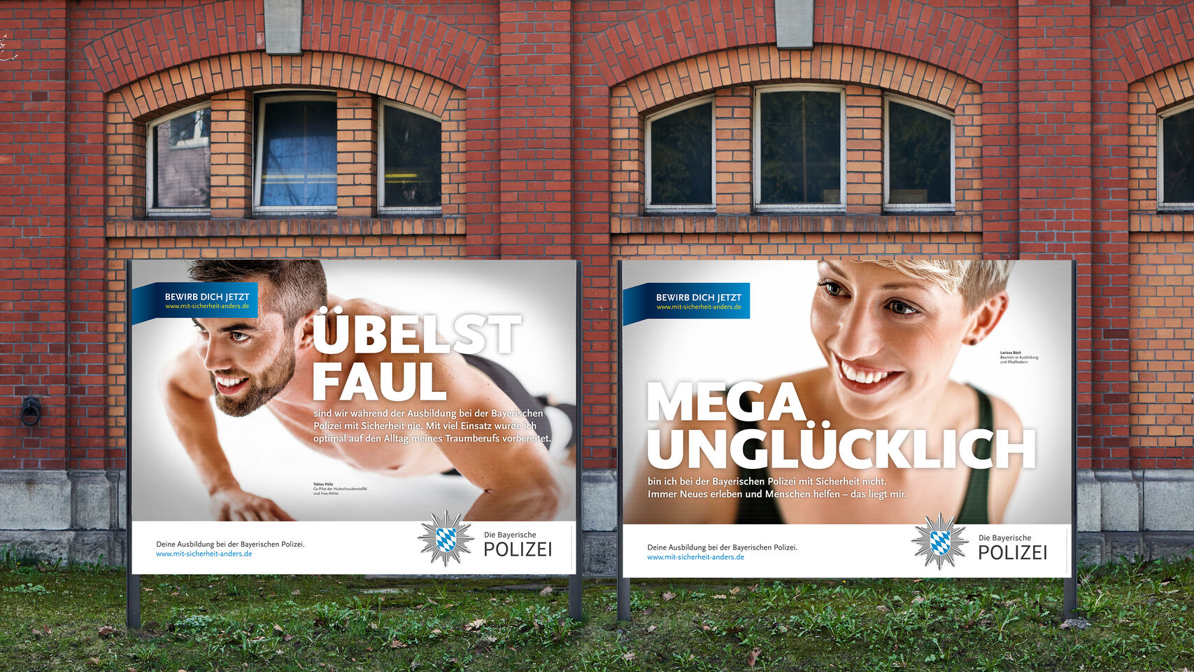 Bayrische Polizei - Plakate