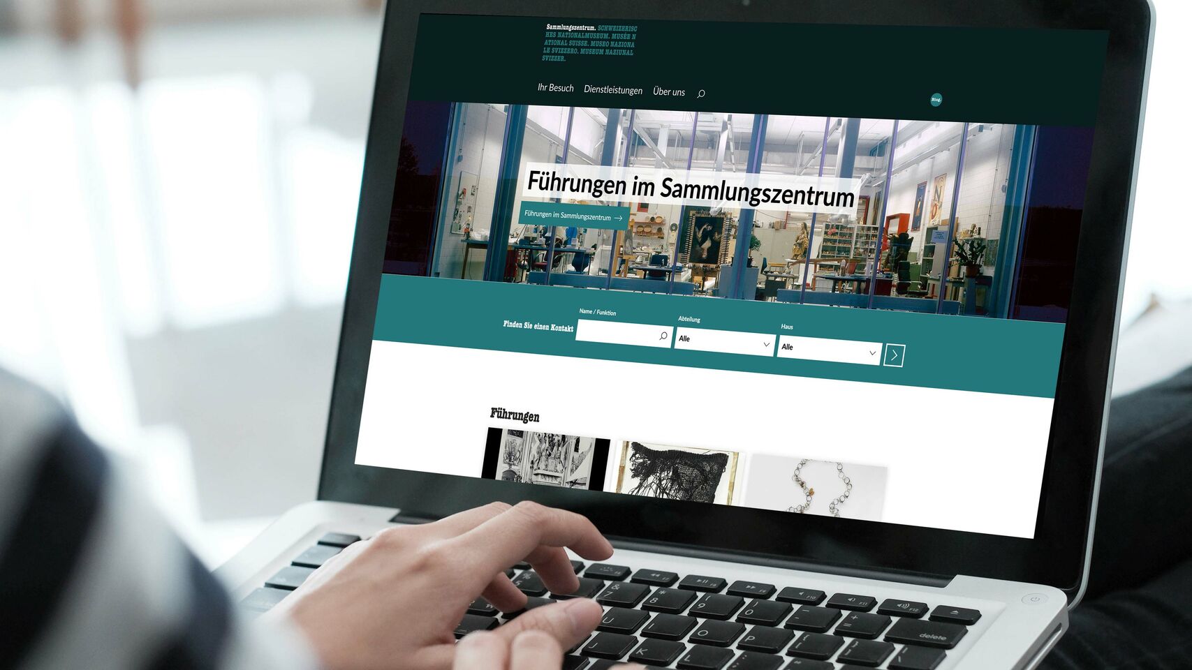 Schweizer Nationalmuseum - Webseite Desktop